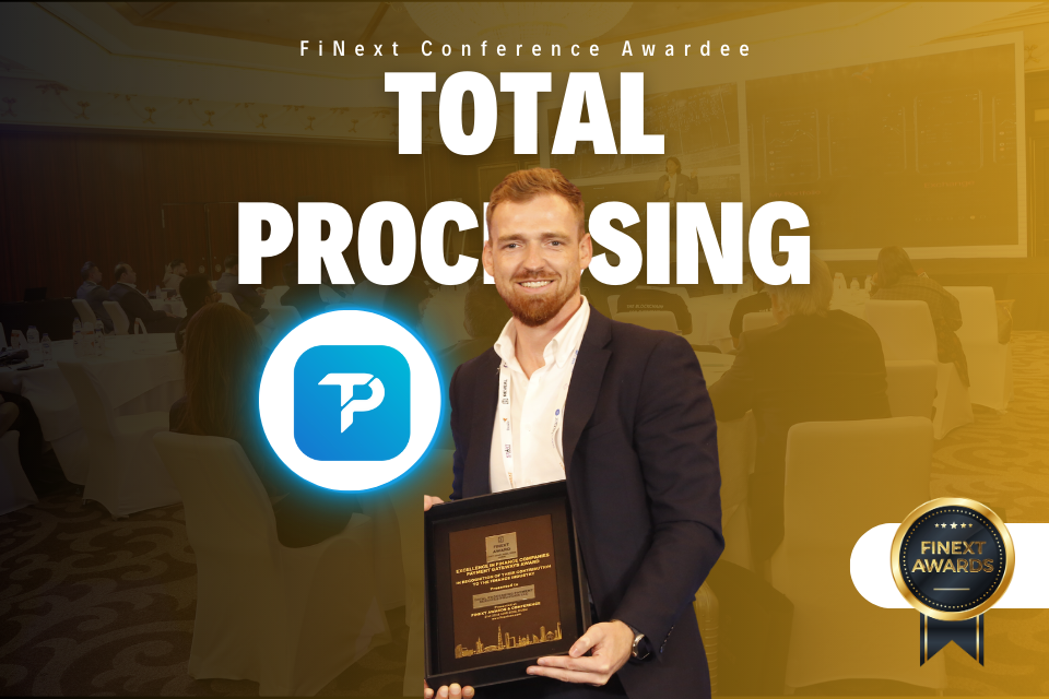Total Processing Payment Recognized Finance Companies Award in FiNext Conference held in Dubai