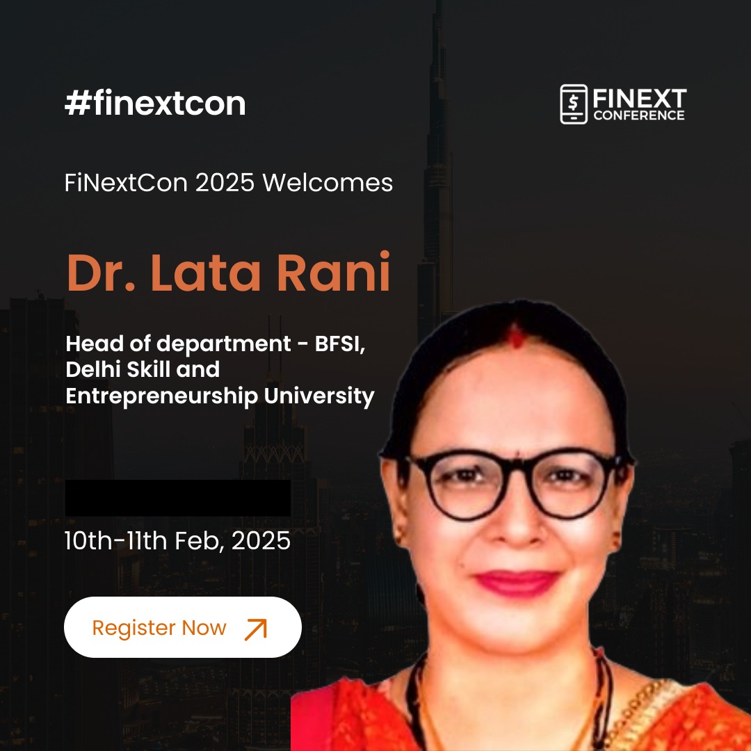 Dr. Lata Rani: A Keynote Speaker at Finext Conference 2025